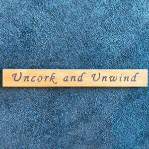 Wine-Themed Wooden Sign